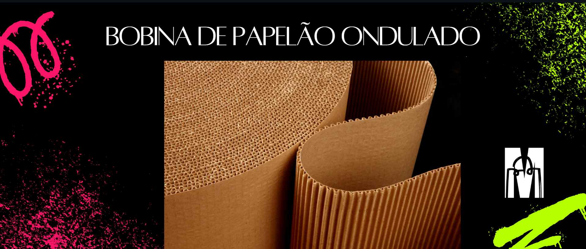 bobina de papelão ondulado para proteção e transporte