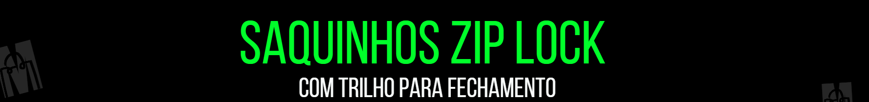 Saquinho zip lock para embalagens de roupas, acessórios de moda e maquiagens