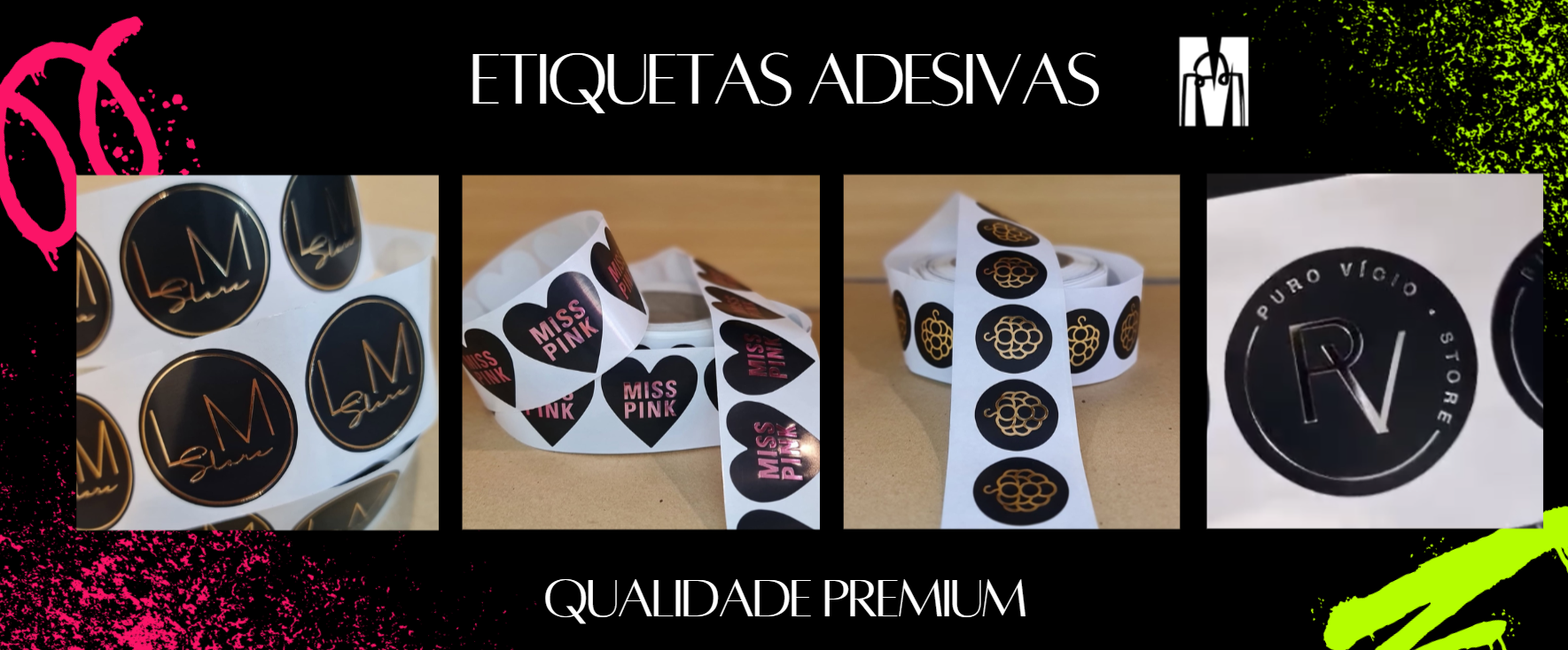 Etiquetas adesivas personalizadas