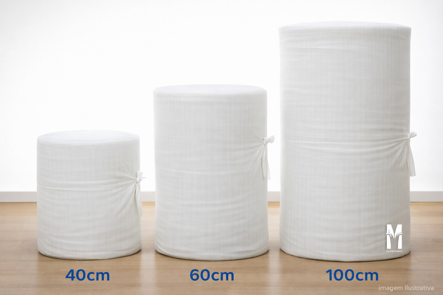 Rolos de malha tubular para embalar pacotes e fardos nos tamanhos 40cm 55cm  60cm e 100cm para envio e logística