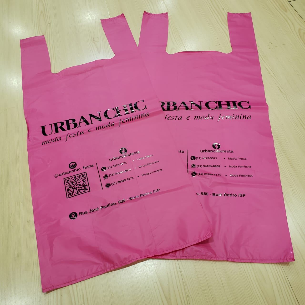 Sacola Personalizada para loja do Bom retiro